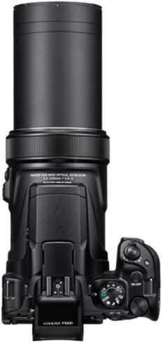 Nikon Coolpix P1000 Digital Camera (استيراد طراز) مع بطارية LI-ION القابلة لإعادة الشحن ، محول التيار المتردد ، كابل USB ، حزام ، غطاء العدسة الأمامية ، غطاء العدسة in Kuwait