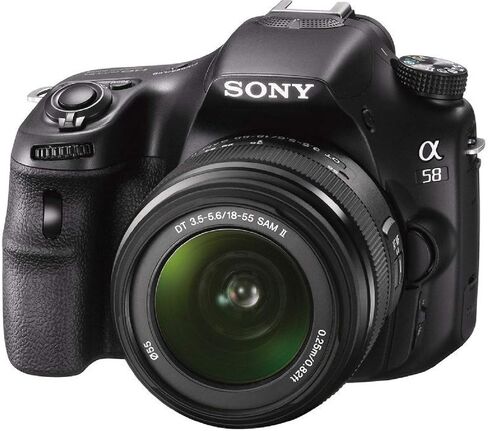 Sony SLT-A58K a58 DSLR Digital Camera A-Mount SAL18552 Lens Bundle - Black in Saudi Arabia