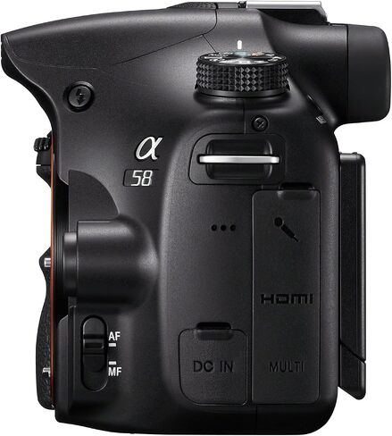 Sony SLT-A58K a58 DSLR Digital Camera A-Mount SAL18552 Lens Bundle - Black in Saudi Arabia