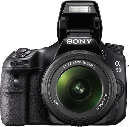 Sony SLT-A58K a58 DSLR Digital Camera A-Mount SAL18552 Lens Bundle - Black in Saudi Arabia
