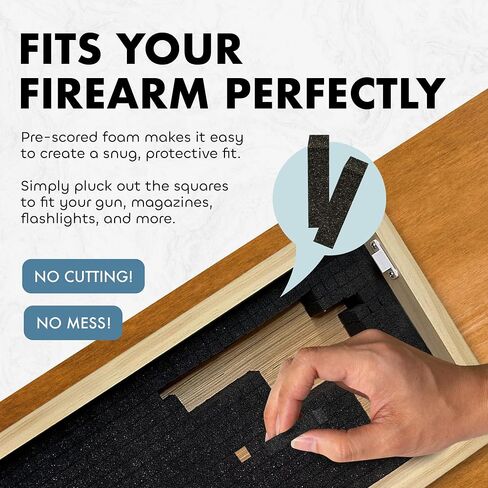 Bellewood Designs American Flag - Hidden Gun Safe with Magnetic Lock | Quick Access Hidden Gun Shelf - Handcrafted Concealment Shelf - USA Made Wall Gun Safe - Patriotic Wall Decor in Kuwait