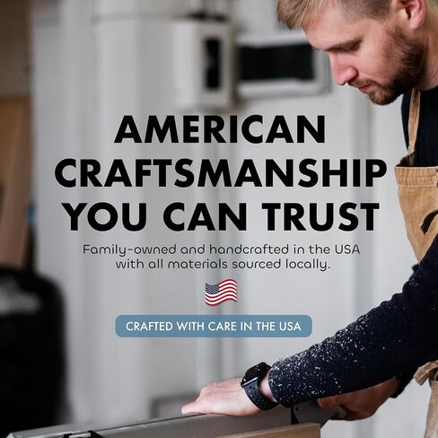 Bellewood Designs American Flag - Hidden Gun Safe with Magnetic Lock | Quick Access Hidden Gun Shelf - Handcrafted Concealment Shelf - USA Made Wall Gun Safe - Patriotic Wall Decor in Kuwait