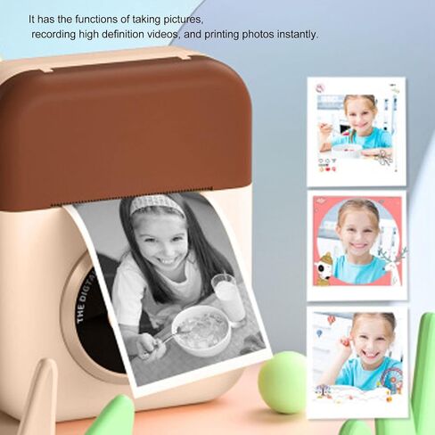 Kids Instant Print Camera, 2.4in 1080P Photo Print Video HD Instant Camera with 6 Rolls Print Paper for Boyd Girls Camera With Paper Roll in Saudi Arabia