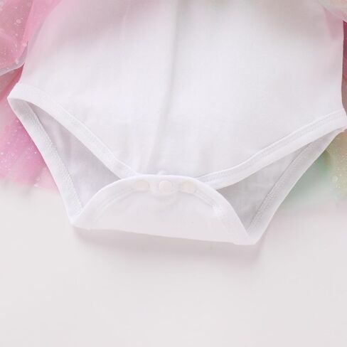 Odasdo Baby Girls 1st Birthday Cake Smash Outfit Flutter Sleeve Tutu Romper Dress مع مجموعة عائق Bowknot in Saudi Arabia