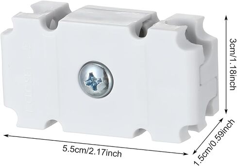 Weysat 12 Pcs Joiner Plates Set Closet Support Brackets Parts Shelf Organizer Joiner Plate Connectors for Shelf Organizer Grid Wall Clamps Grid Connectors in Saudi Arabia