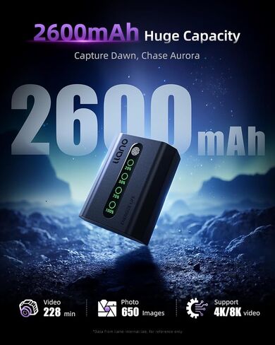 بطارية Llano 2600mah Aurora NP-FZ100-فك تشفيرها بالكامل لكاميرا Sony A7III A7IV A6700 FX3 in Saudi Arabia