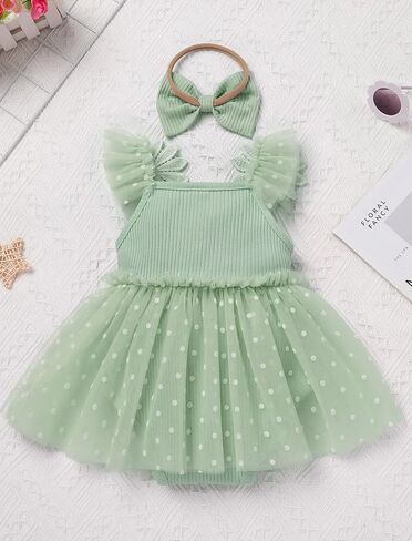 ODASDO 1st عيد ميلاد فتاة الزي زهرة التطريز TUTU TULLE ROMPER فستان مع مجموعة رئيس BOWKNOT in Saudi Arabia