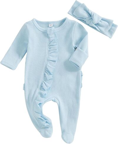 Fanvereka حديثي الولادة طفلة طفلة Fall Fall Romper 3 6 12 شهرًا in Kuwait