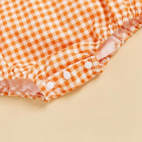 ZyHwShine Baby Girl Football Outfit Infant Football Embroidery Bubble Romper Smocked Onesie Newborn Football Summer Clothes in Saudi Arabia