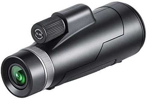 أحادي الصبغة تلسكوب عالية الطاقة 12x50 أحادي الماء مع حامل الهاتف الذكي ترايبود BAK4 PRISM مناظير العدسة العدسة الكبيرة مجال لالتفار للبالغين لمشاهدة الطيور في الهواء الطلق سلة السفر في الهواء الطلق in Saudi Arabia