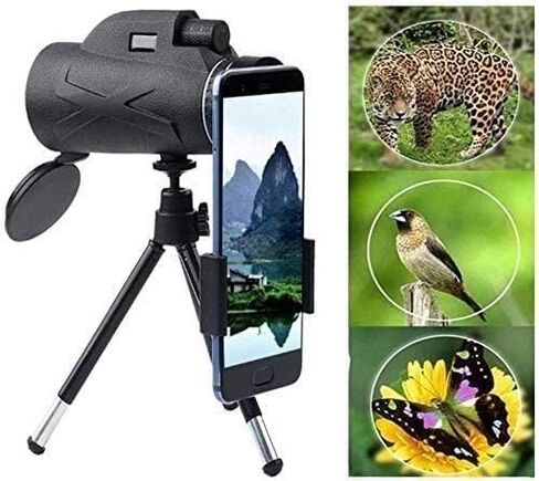 Monoculars Telescope High Power Telescope for Monocular with Phone Holder & Tripod 80x100 BAK4 Waterproof Low Telescope for Bird Watching Camping for Adult Bird Watching Binoculars in Saudi Arabia