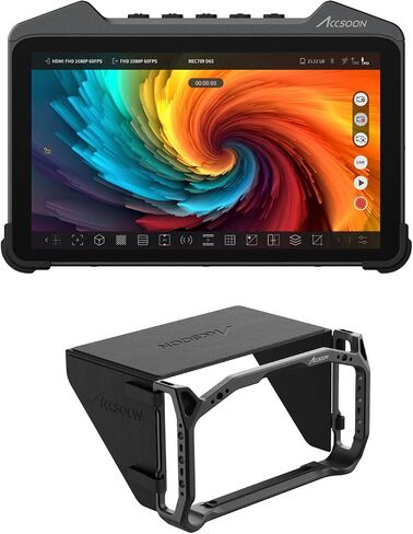 Accsoon Cineview M7 SDI & HDMI DSLR كاميرا حقل شاشة مع قفص شاشة و Sunhood in Saudi Arabia