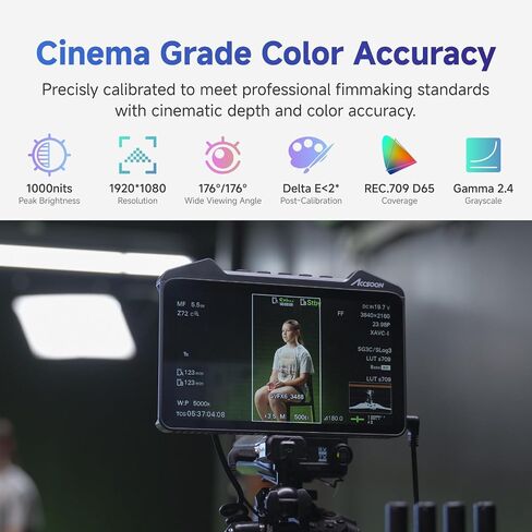 Accsoon Cineview M7 SDI & HDMI DSLR كاميرا حقل شاشة مع قفص شاشة و Sunhood in Saudi Arabia