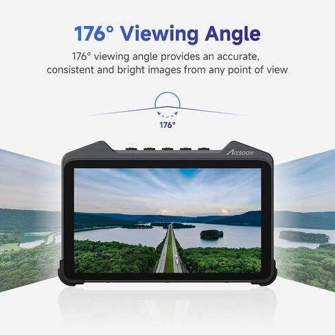 Accsoon Cineview M7 SDI & HDMI DSLR كاميرا حقل شاشة مع قفص شاشة و Sunhood in Saudi Arabia