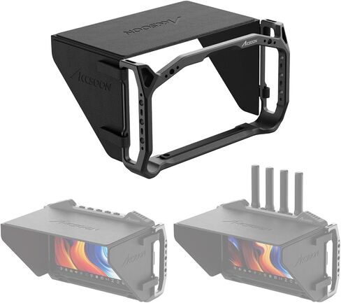 Accsoon Cineview M7 SDI & HDMI DSLR كاميرا حقل شاشة مع قفص شاشة و Sunhood in Saudi Arabia