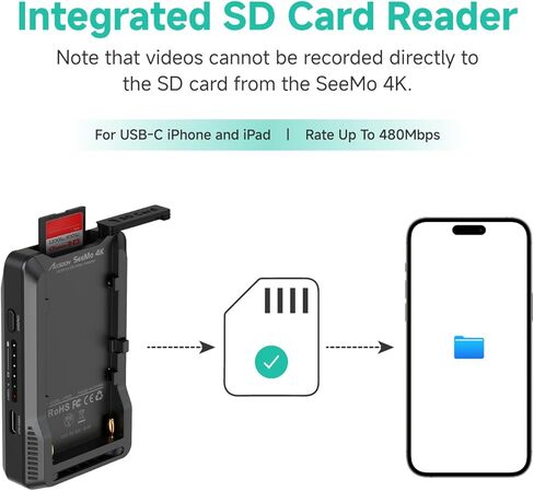 محول Accsoon Seado 4K و PowerCage Pro II لـ iPad Pro 12.9inch Gen 3،4،5،6 in Saudi Arabia