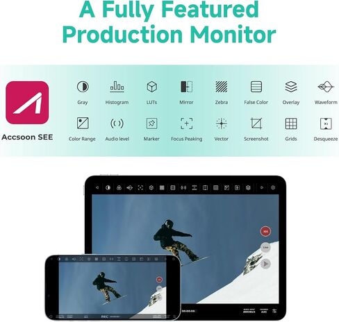 محول Accsoon Seado 4K و PowerCage Pro II لـ iPad Pro 12.9inch Gen 3،4،5،6 in Saudi Arabia