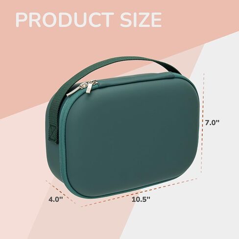 Breast Pump Carrying Case Compatible with Willow,Momcozy,Elvie Wearable Breast Pumps,Hard Shell Breast Pump Bag with Wrist Strap,Hands-Free Pump Carrying Case and Storage for Travel(Holds 2 Pumps) in Saudi Arabia