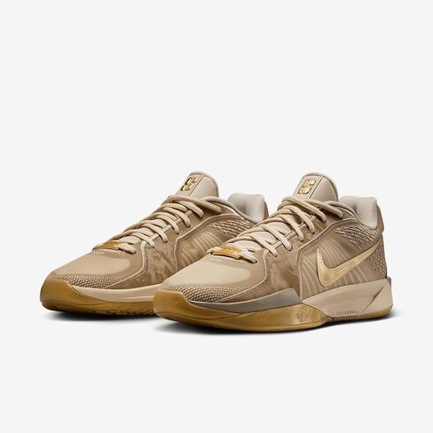 Nike Sabrina 2 "أقوى من أحذية كرة السلة الذهبية (HF1799-200 ، Rattan/Khaki/Sail/Metallic Gold) in Kuwait