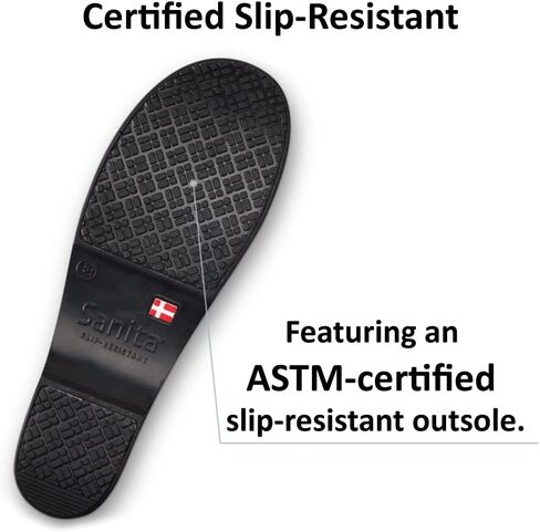 Sanita Aubrey Pu Pean Professional Professional Clog-Slip-Slip-Slip-Slip المعتمد من ASTM ، معتمدة من APMA ، مغلق ، in Saudi Arabia