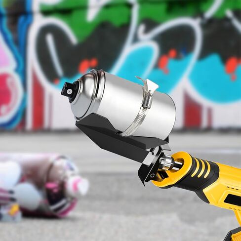 Paint Shaker for Reciprocating Saws, Spray Can Paint Mixer Fits 2" to 4" Cans Paint Shaker Machine for Painter Artist - Yellow in Saudi Arabia
