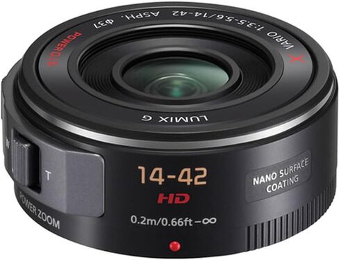 Panasonic Lumix G X vario PZ 14-42mm f/3.5-5.6 عدسة غير متفرقة للثلاثين الدقيقة ، الأسود ، حزمة مع مجموعة مرشح 37 مم ، علبة العدسة ، مجموعة تنظيف ، حبل غطاء العدسة وقطعة قماش التنظيف in Kuwait