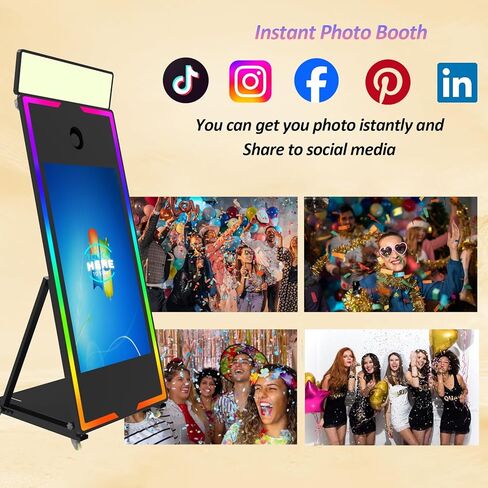 كشك صور Magic Mirror Photo ، 65 '' Mirror Photo Booth ، شاشة 43 '' in Kuwait