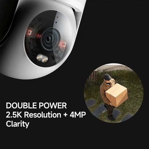 Xiaomi Outdoor Security Camera CW300-2.5K WiFi Pet Monitor ، التتبع البشري المحلي من الذكاء الاصطناعي ، IP66 ، الرؤية الليلية الملونة ، الصوت ثنائية الاتجاه ، تخزين سحابة in Kuwait
