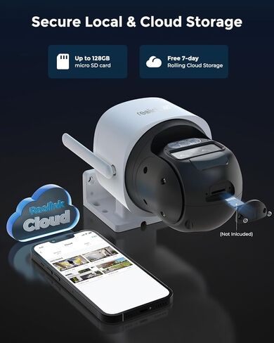 Reolink 4G LTE 4K Dual Lens PTZ Cellular Security Camera Outdoor -2Pack (Trail*1 + White*1) ، Tracking Auto Tracking اللاسلكي ، Zoom هجين 6x ، الكشف الذكي ، بطاقة SIM ، TrackMix LTE Solar Kits in Saudi Arabia