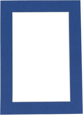 Countryarthouse Bottle Blue Acid Free 12x18 Picture Frame Mats with White Core Bevel Cut for 11x14 Pictures - Fits 12x18 Frame - واحد حصيرة in Kuwait