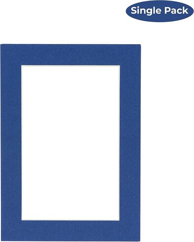 Countryarthouse Bottle Blue Acid Free 12x18 Picture Frame Mats with White Core Bevel Cut for 11x14 Pictures - Fits 12x18 Frame - واحد حصيرة in Kuwait
