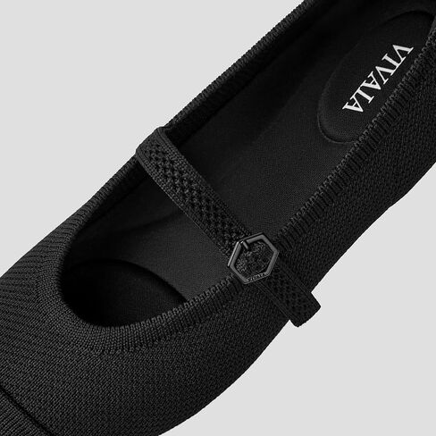 VIVAIA Tamia Almond-Toe, Arch Support Mary-Jane Flats for Women, Comfortable Slip-On Shoes for Work & Casual Wear in Kuwait