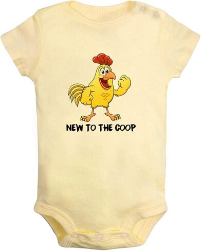 Idzn جديد على Coop Funny Rompers ، جسم الأطفال المولود حديثي الولادة ، حليمة الدجاج الرضع ، من 0 إلى 24 شهرًا أطفالًا من قطعة واحدة in Kuwait