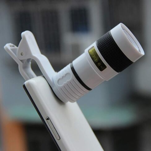 , BAK4 Monocular Compact Telescope–High Power Zoom 8X Magnification Zoom Lens Telescope High Definition,Work as Telescope with Metal Tripod,White in Saudi Arabia