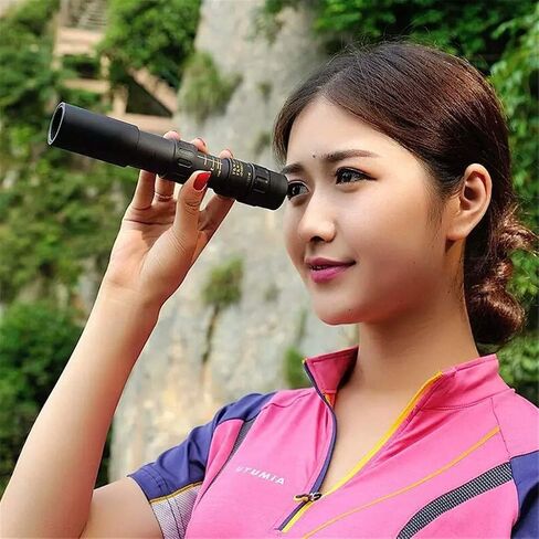 أحاديات التلسكوب عالية الطاقة 4K 10-300 × 40 مم تكبير تليفوتوغرافي سوبر مع تلسكوب خفيف الوزن في الهواء الطلق دون ترايبود لطيور التخييم مناظير التخييم in Saudi Arabia