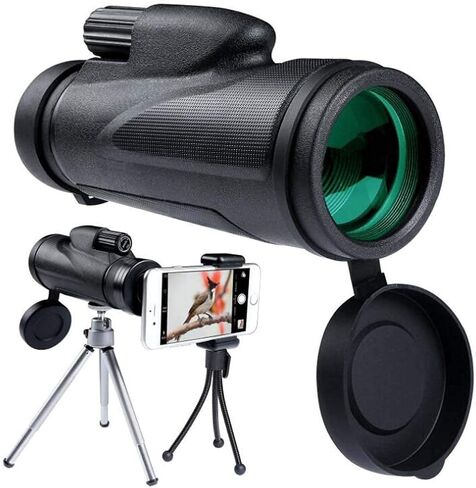 12 × 50 كاميرا الهاتف المحمول أحادي العين حيد العدسة الكبيرة FMC Telesting Telescope Outdoor Cell in Saudi Arabia
