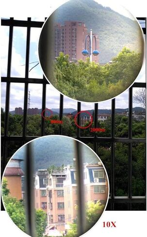 مناظير محمولة 8-40 × 40 ، وعالية التكبير أحادي التكبير مع عدسة BAK4 Monocular مع محول الهواتف الذكية وترايبود للبالغين مشاهدة الطيور in Saudi Arabia