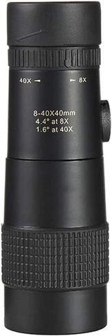 مناظير محمولة 8-40 × 40 ، وعالية التكبير أحادي التكبير مع عدسة BAK4 Monocular مع محول الهواتف الذكية وترايبود للبالغين مشاهدة الطيور in Saudi Arabia