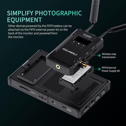 FeelWorld 7 بوصة شاشة حقل الكاميرا ، 1200NIT تسليط الضوء على شاشة اللمس DSLR شاشة 4K 60Hz HDMI 3D LUT ، شكل موجي HDR مع بطارية NP-F750 والحقيبة F7PLUS in Saudi Arabia