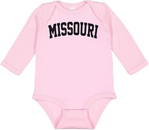 TATY Kids Missouri College Style Long Sleeve Baby Infant Bodysuit in Saudi Arabia