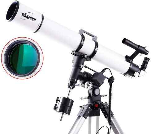 Focal Length 920Mm 6 * 30 Finder Mirror Multilayer Green Film Telescope Refracting Telescope Adjustable Portable Travel Telescopes for Astronomy with Equatorial Mount in Kuwait