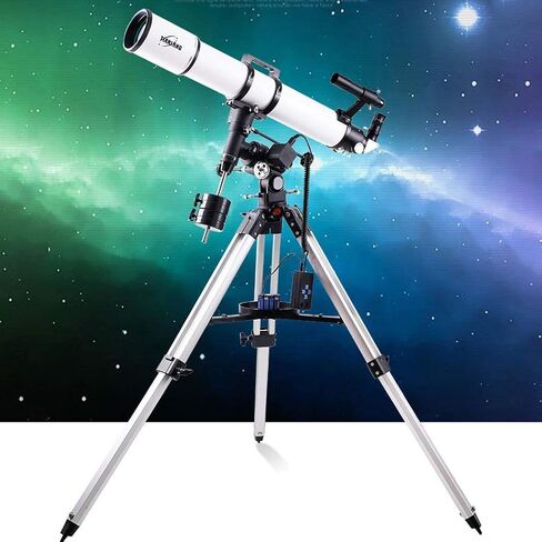 Focal Length 920Mm 6 * 30 Finder Mirror Multilayer Green Film Telescope Refracting Telescope Adjustable Portable Travel Telescopes for Astronomy with Equatorial Mount in Kuwait