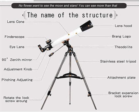 Astronomical Refractor Telescope High Magnification Outdoor Professional Astronomical Telescope 270X Monocular Optical Refractor Design Portable Tripod Telescope Beautiful Home in Saudi Arabia