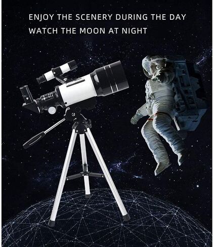 Telescope for Kids Adults Beginners 70mm Aperture 300mm Telescope for Astronomy BAK4 Prism FMC Lens Astronomical Refractor Telescope with Smartphone Mount and Tripod to Explore Moon Planets in Saudi Arabia