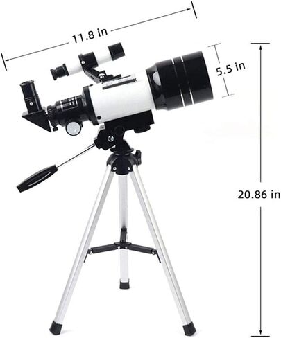 Telescope for Kids Adults Beginners 70mm Aperture 300mm Telescope for Astronomy BAK4 Prism FMC Lens Astronomical Refractor Telescope with Smartphone Mount and Tripod to Explore Moon Planets in Saudi Arabia