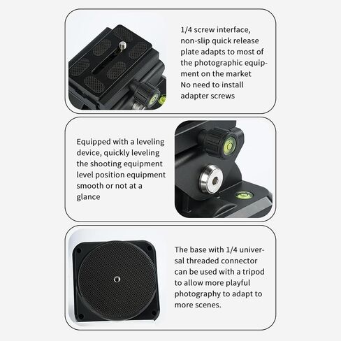 Remote Control Pan Tilt Head, 360° Motorized Rotating Panoramic Head with Phone Clip, IP66 Water Resistant, 2.2kg Load Bearing, for Smartphones, DSLR Cameras, Action Cameras in Saudi Arabia