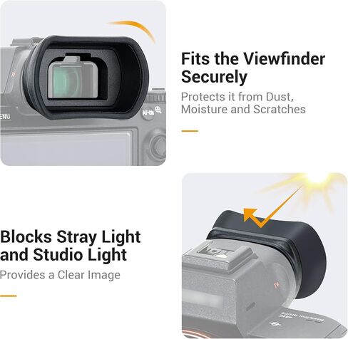 غطاء العدسة الخلفية للغطاء الخلفي من 5 عبوات و Soft Long FDA-EP18 Eyecup Eyepiece لـ Sony A7 A7II A7III A7R A7RII A7RIII A7R IV A7S A7S II A9 A9II Cameras in Kuwait