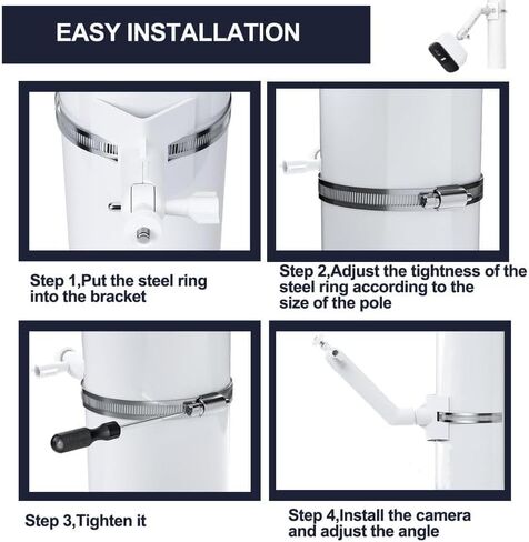 Security Cam Wall Mount for Arlo Pro/2/3/Ultra Compatible, Extended Arm, Adjustable Indoor/Outdoor Mounting Bracket in Saudi Arabia