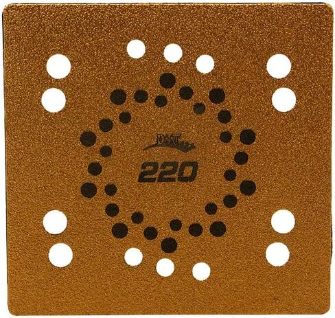 DMT DMAXX 1/4 Sheet Palm Surface Removal Steel Plate with Diamond Carbide Abrasive - Hook and Loop Reverse Attachment, 220 Grit in Kuwait