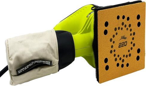 DMT DMAXX 1/4 Sheet Palm Surface Removal Steel Plate with Diamond Carbide Abrasive - Hook and Loop Reverse Attachment, 220 Grit in Kuwait